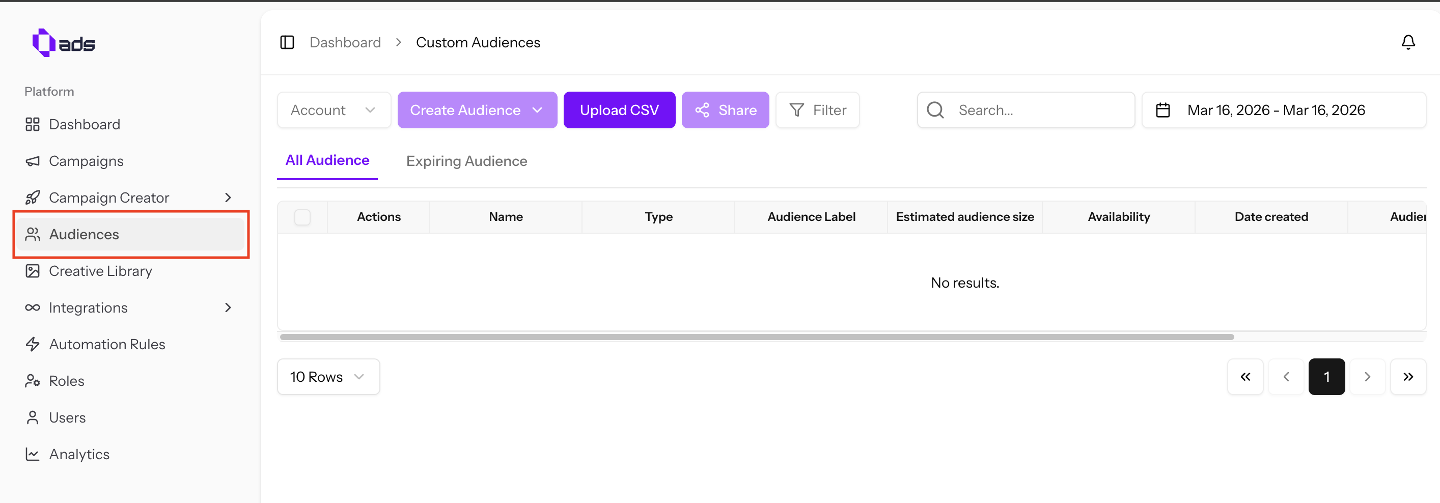 Custom Audience