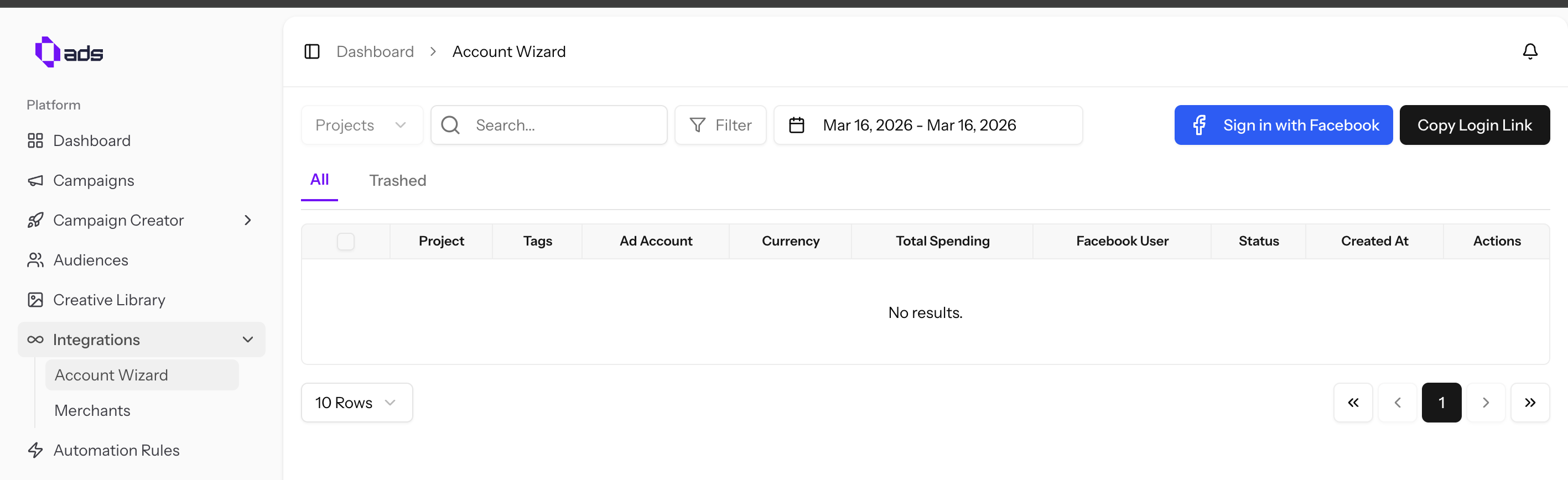 Binding Ad Account